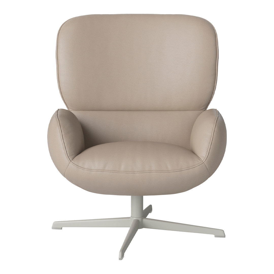Fauteuil Ripon - Piètement 4 branches - Acier laqué gris