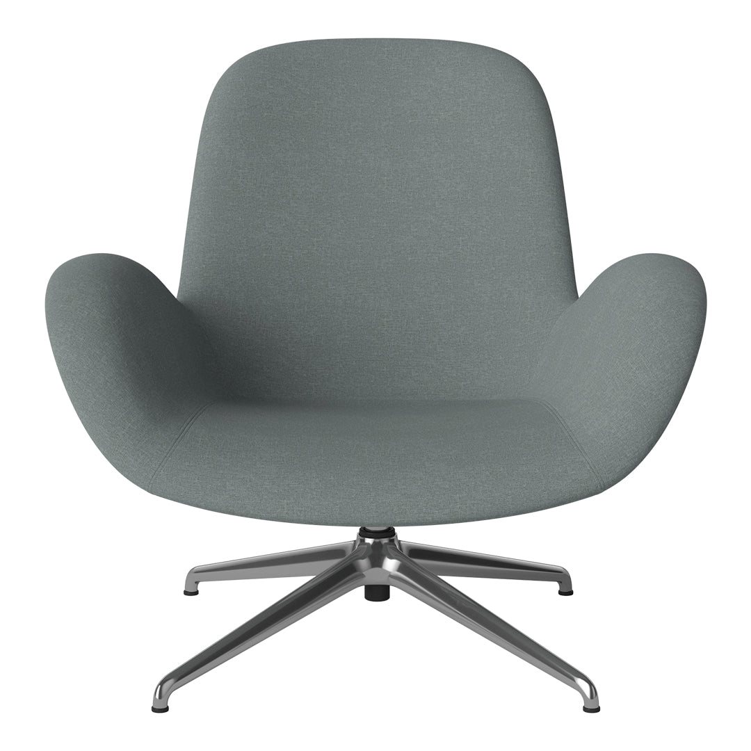 Fauteuil Seed Lounge - Rembourré - Piètement 4 branches - Chrome