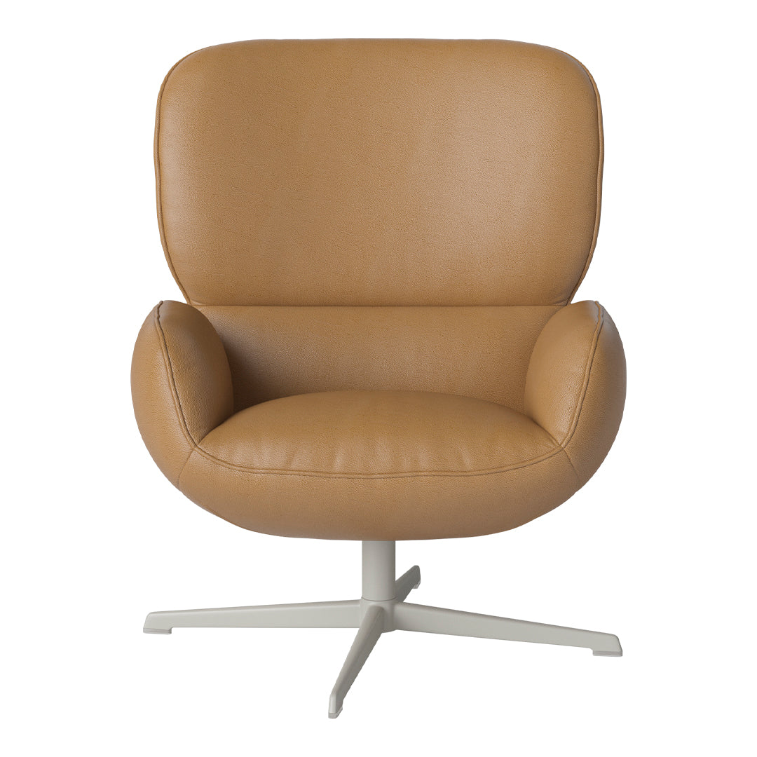 Fauteuil Ripon - Piètement 4 branches - Acier laqué gris