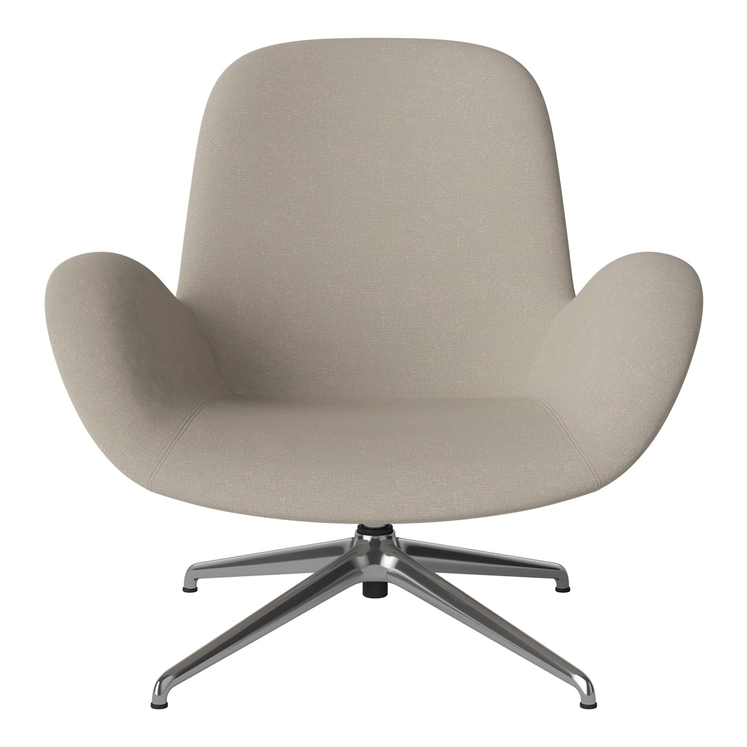 Fauteuil Seed Lounge - Rembourré - Piètement 4 branches - Chrome