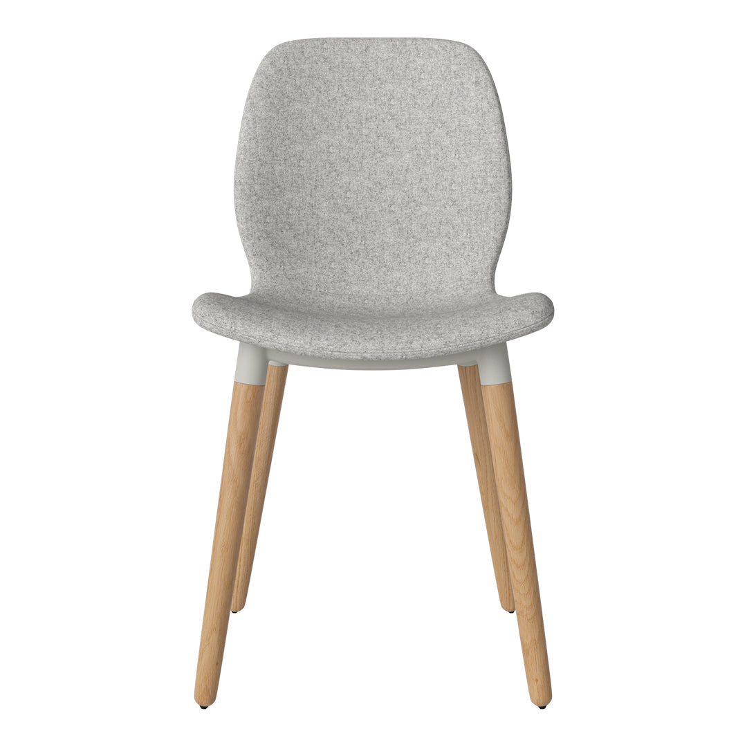 Chaise de salle à manger Seed - Rembourrée - Base en chêne huilé