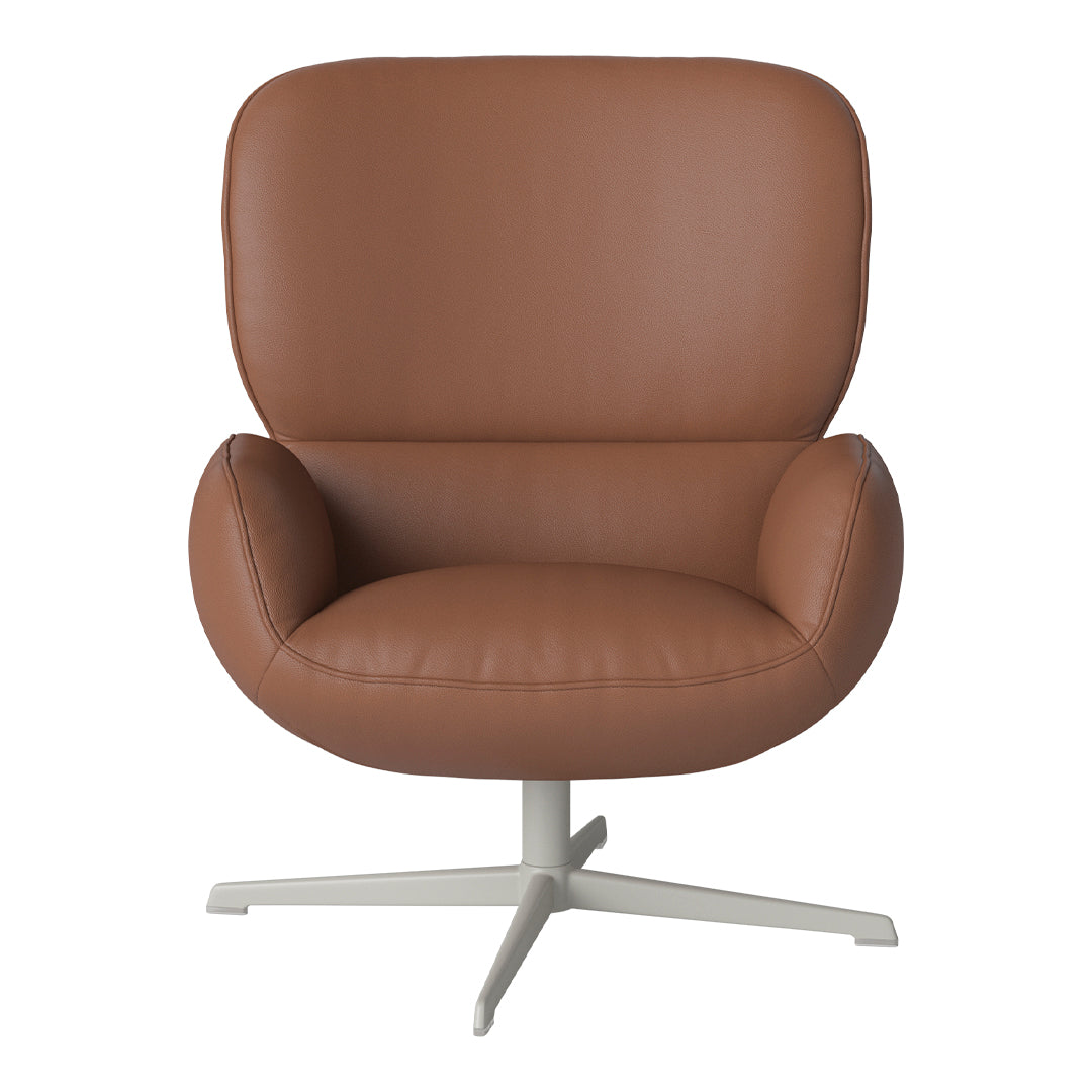 Fauteuil Ripon - Piètement 4 branches - Acier laqué gris
