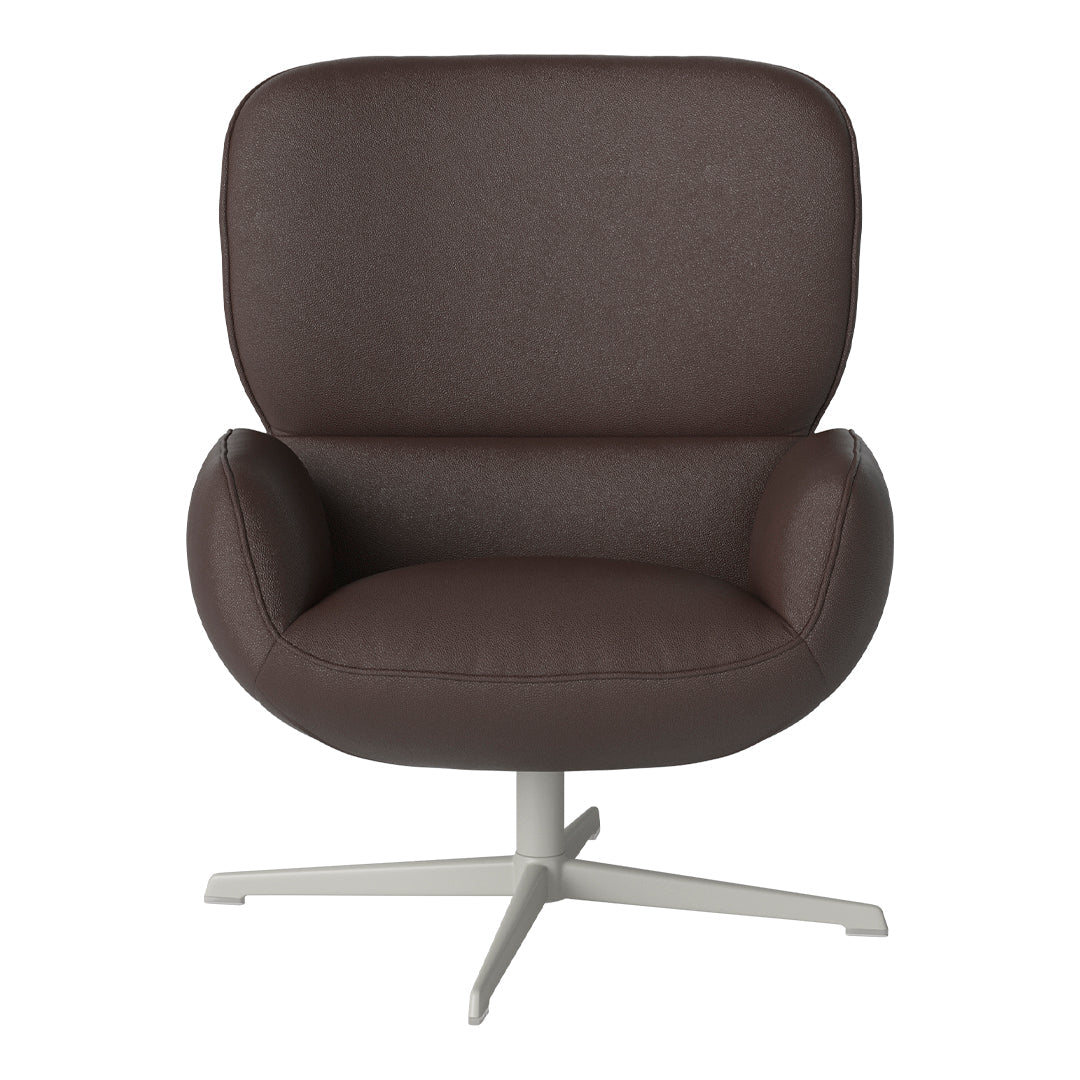 Fauteuil Ripon - Piètement 4 branches - Acier laqué gris