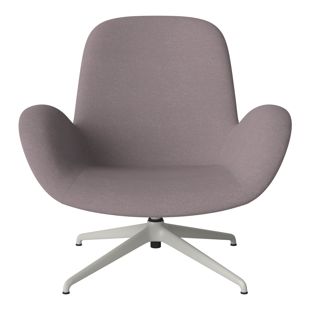 Fauteuil Seed Lounge - Rembourré - Piètement 4 branches - Acier laqué gris