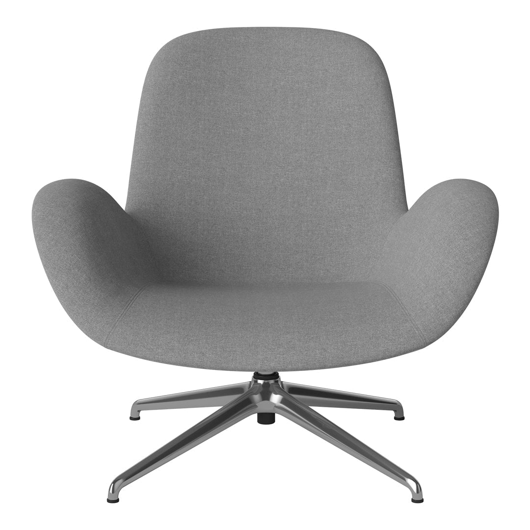 Fauteuil Seed Lounge - Rembourré - Piètement 4 branches - Chrome