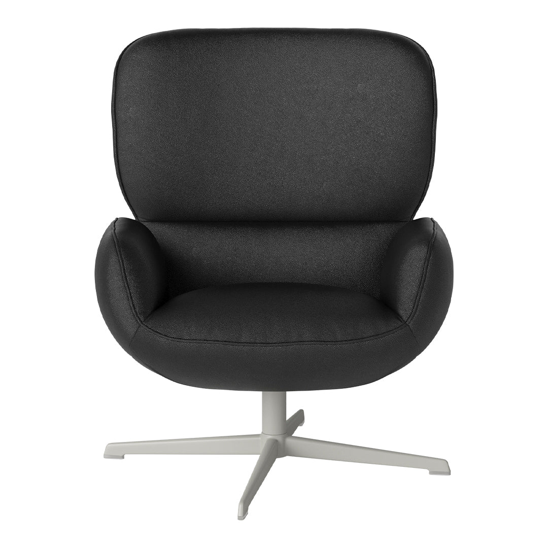 Fauteuil Ripon - Piètement 4 branches - Acier laqué gris