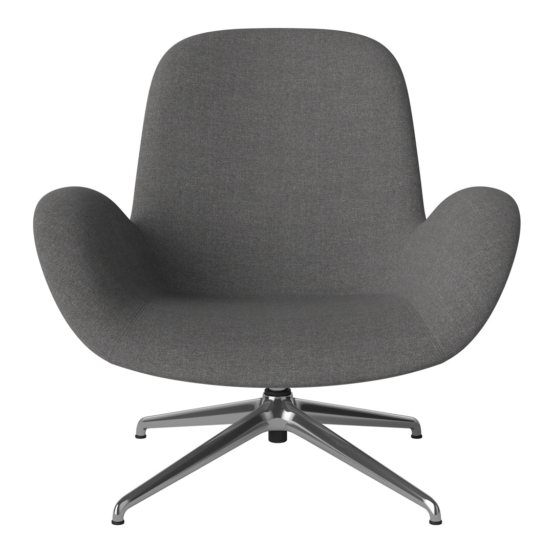 Fauteuil Seed Lounge - Rembourré - Piètement 4 branches - Chrome