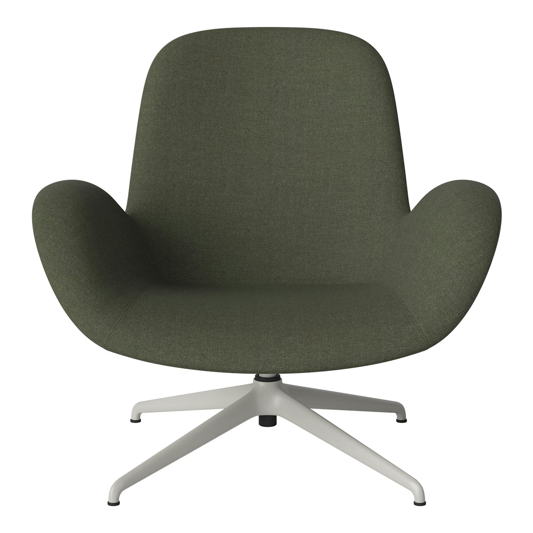 Fauteuil Seed Lounge - Rembourré - Piètement 4 branches - Acier laqué gris