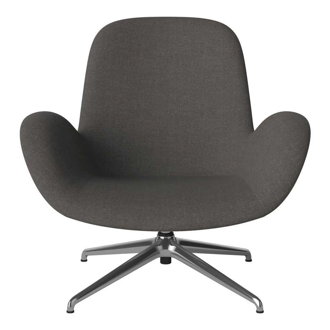 Fauteuil Seed Lounge - Rembourré - Piètement 4 branches - Chrome