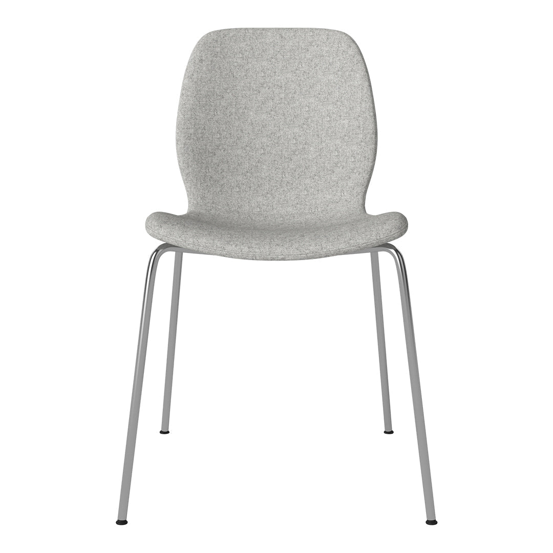 Chaise de salle à manger Seed - Rembourrée - Base chromée