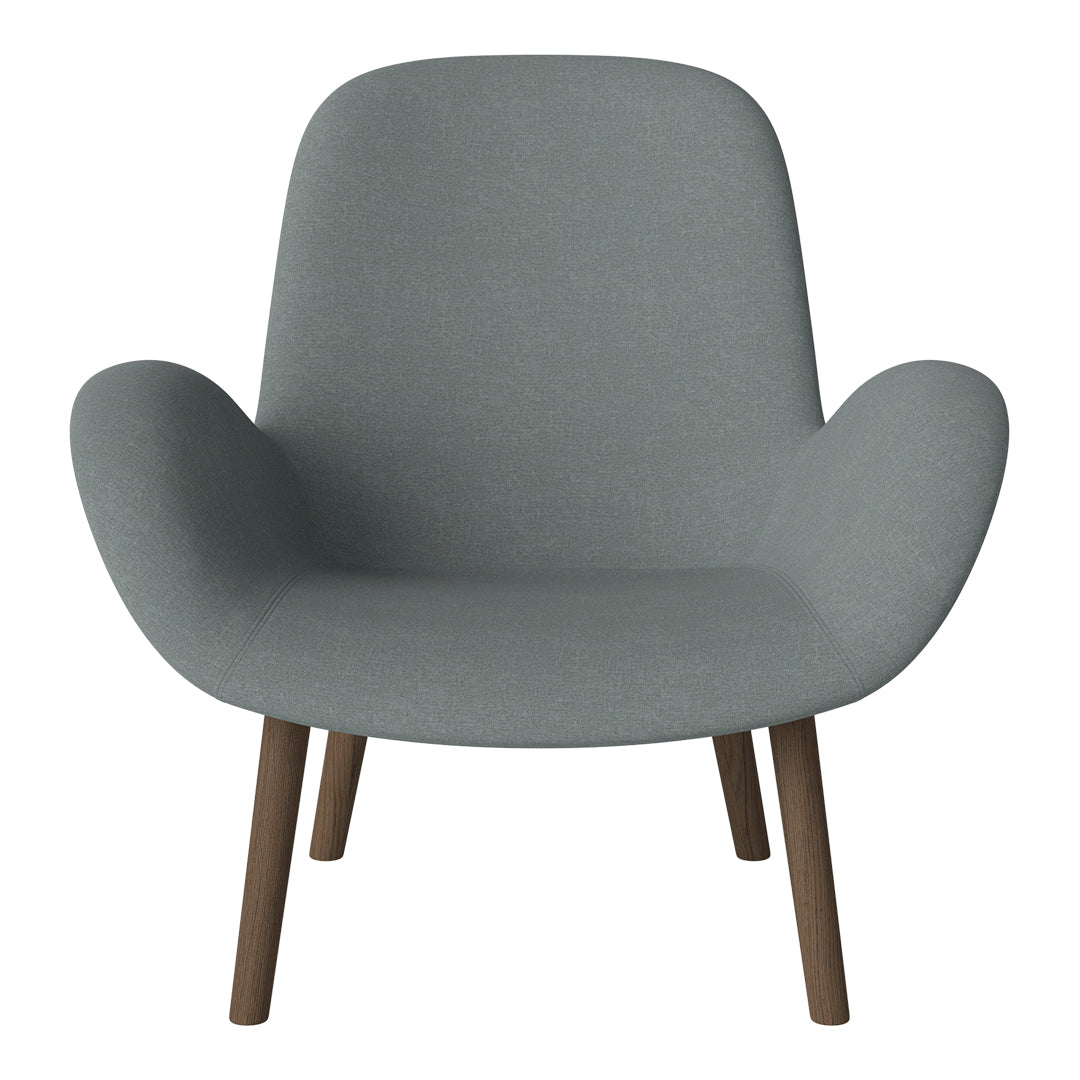Fauteuil Seed Lounge - Rembourré - Base en chêne huilé, foncé