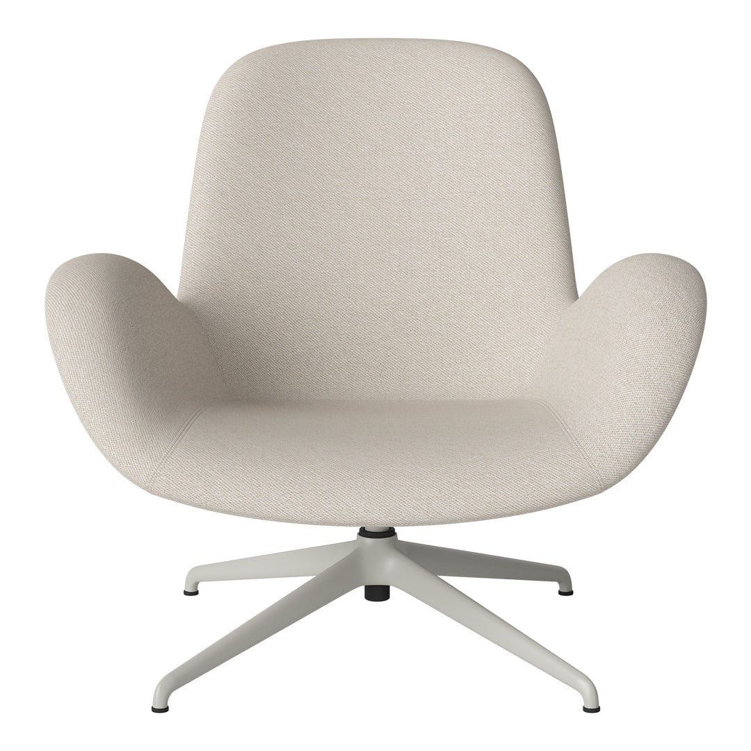 Fauteuil Seed Lounge - Rembourré - Piètement 4 branches - Acier laqué gris