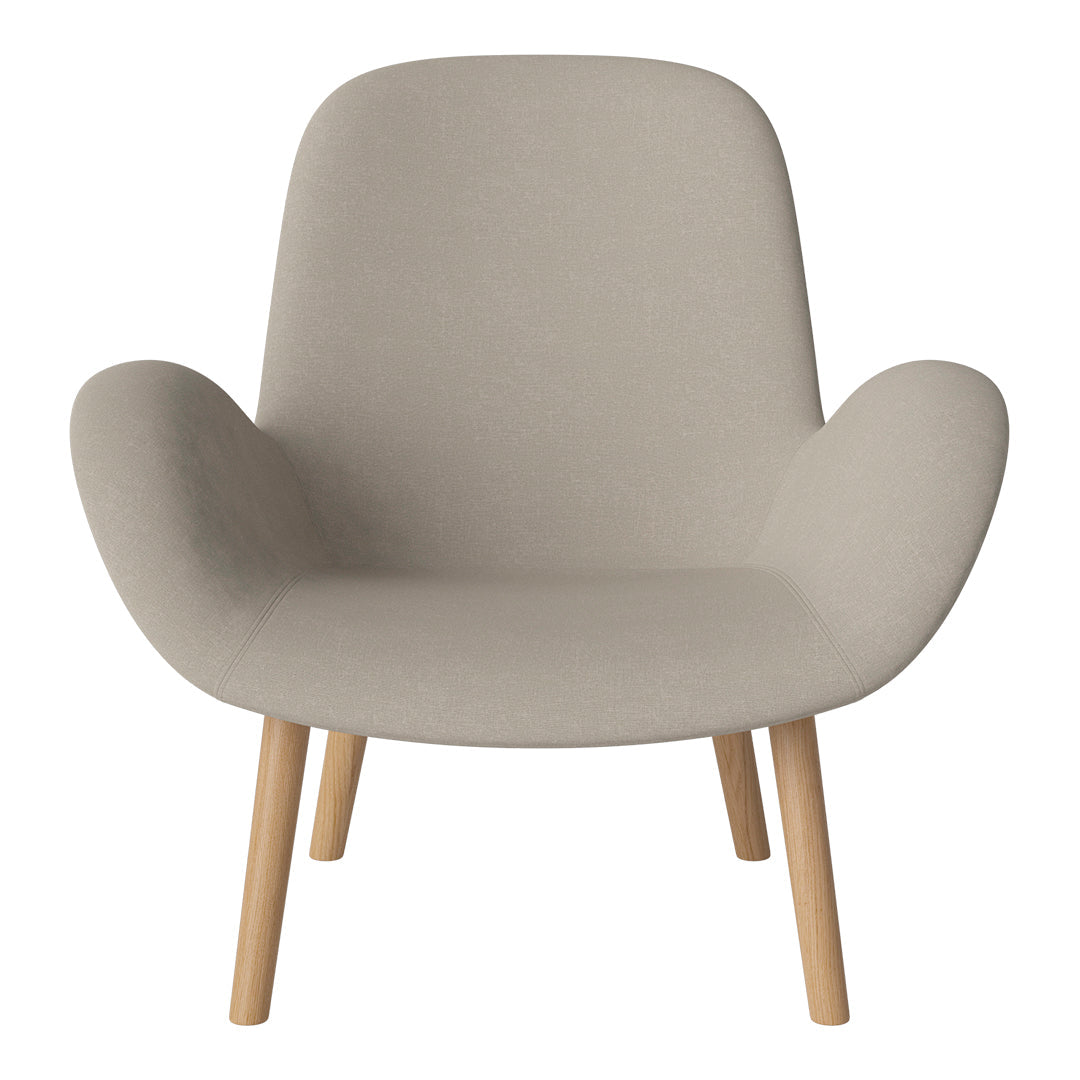Fauteuil Seed Lounge - Rembourré - Piètement en chêne huilé