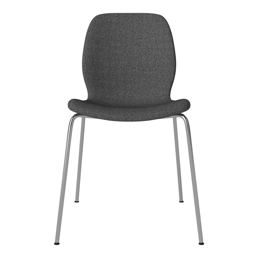 Chaise de salle à manger Seed - Rembourrée - Base chromée