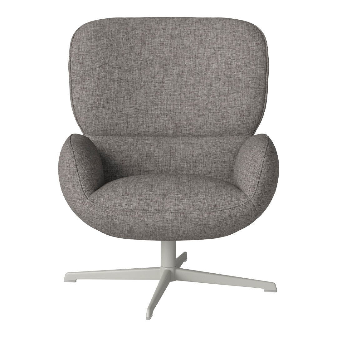 Fauteuil Ripon - Piètement 4 branches - Acier laqué gris