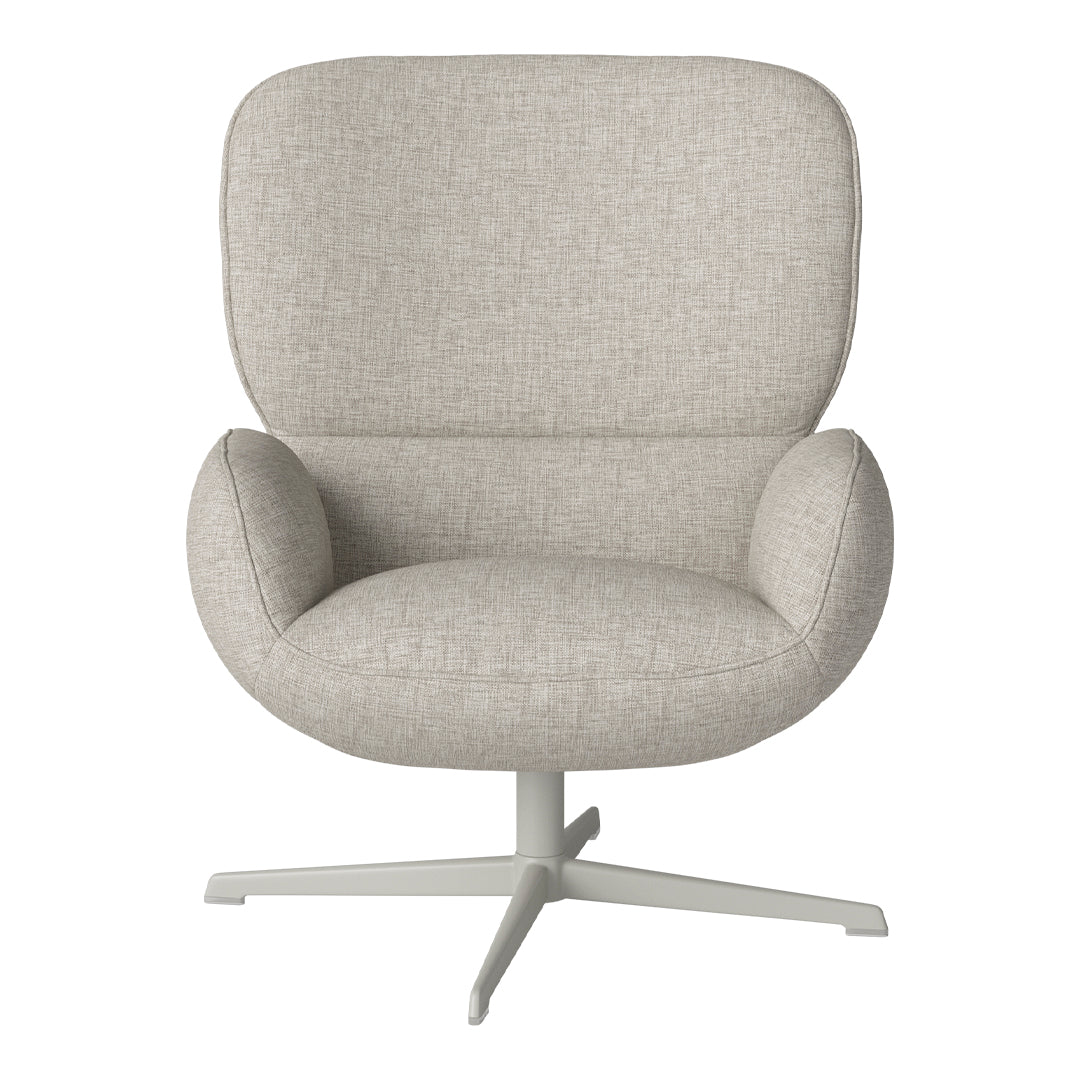 Fauteuil Ripon - Piètement 4 branches - Acier laqué gris