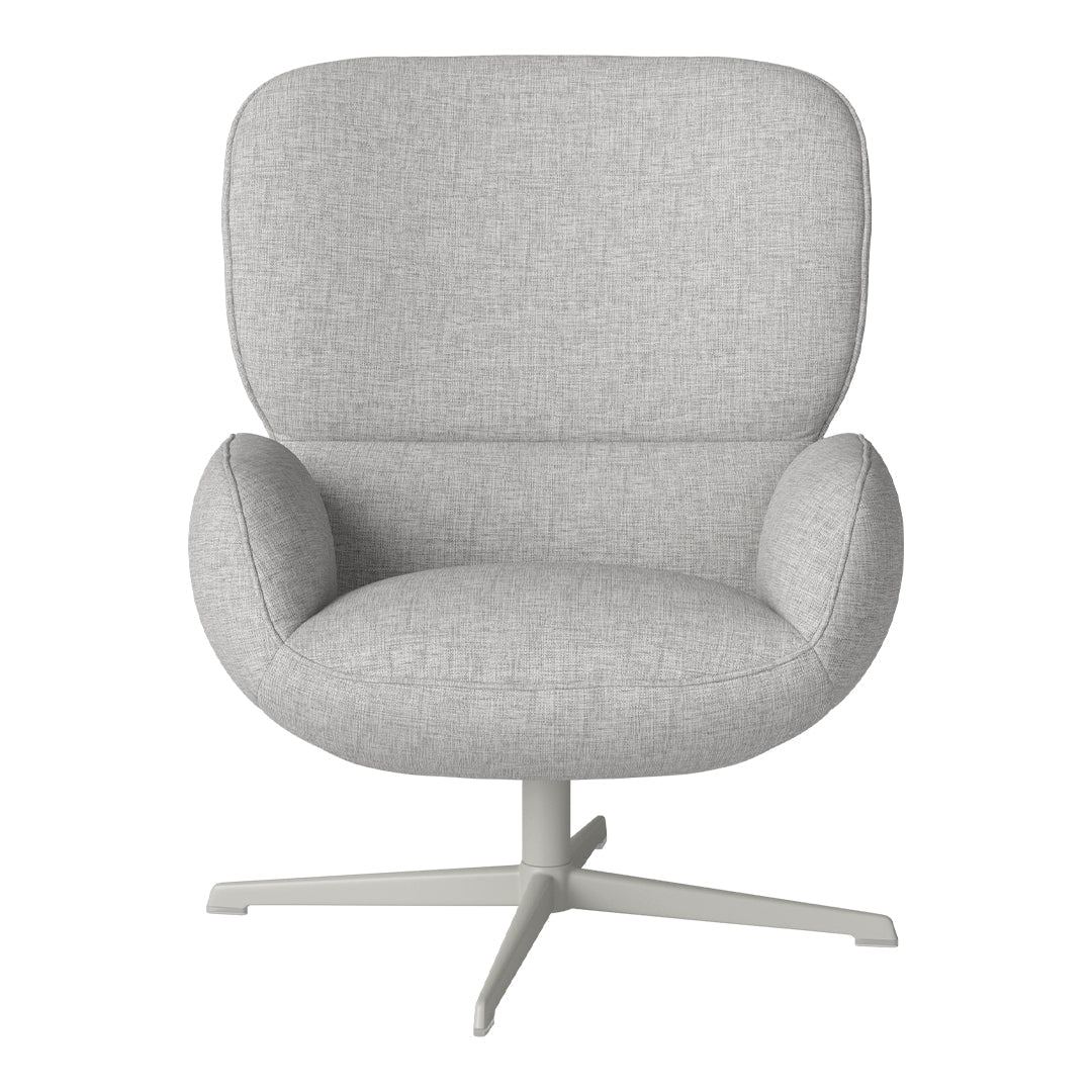 Fauteuil Ripon - Piètement 4 branches - Acier laqué gris