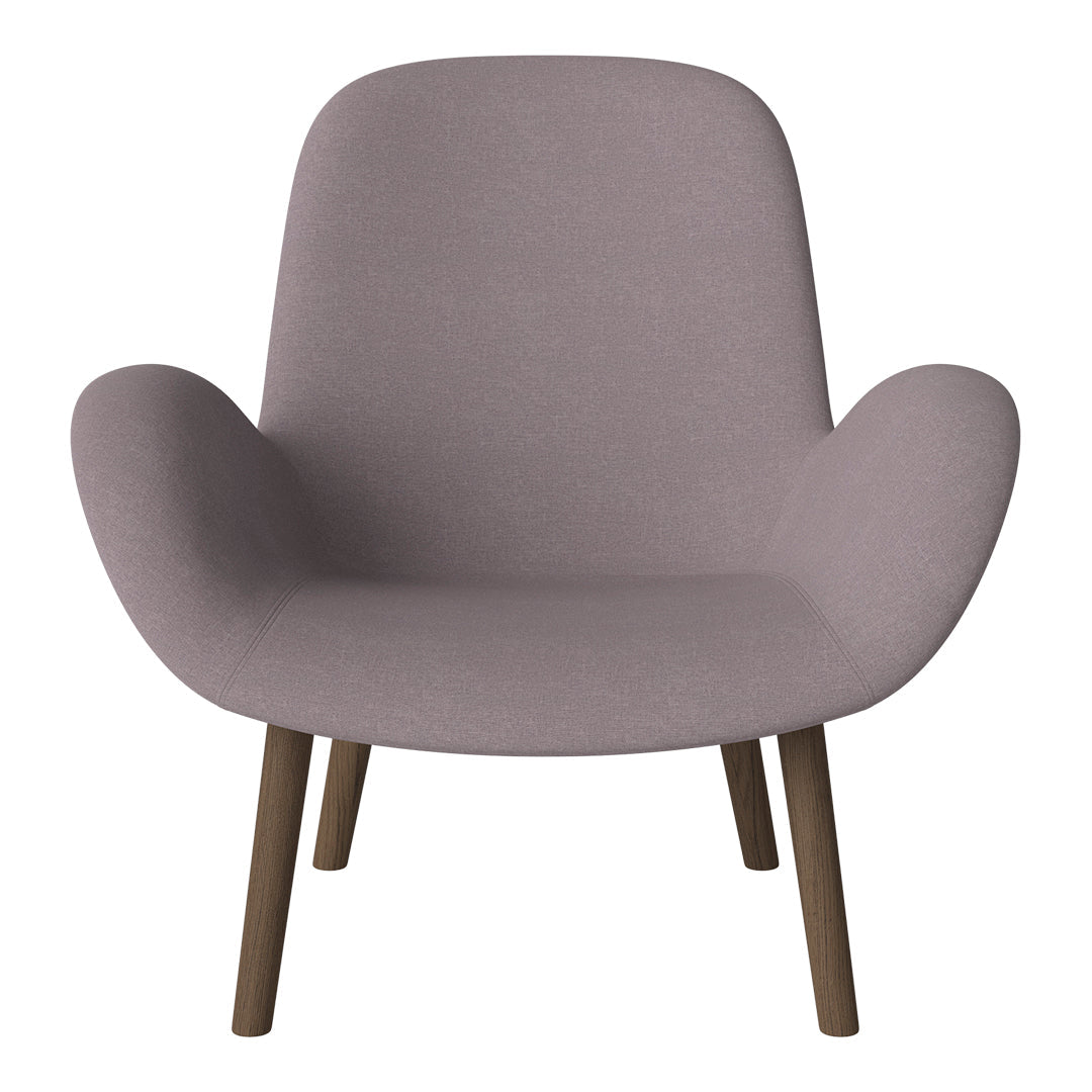 Fauteuil Seed Lounge - Rembourré - Base en chêne huilé, foncé