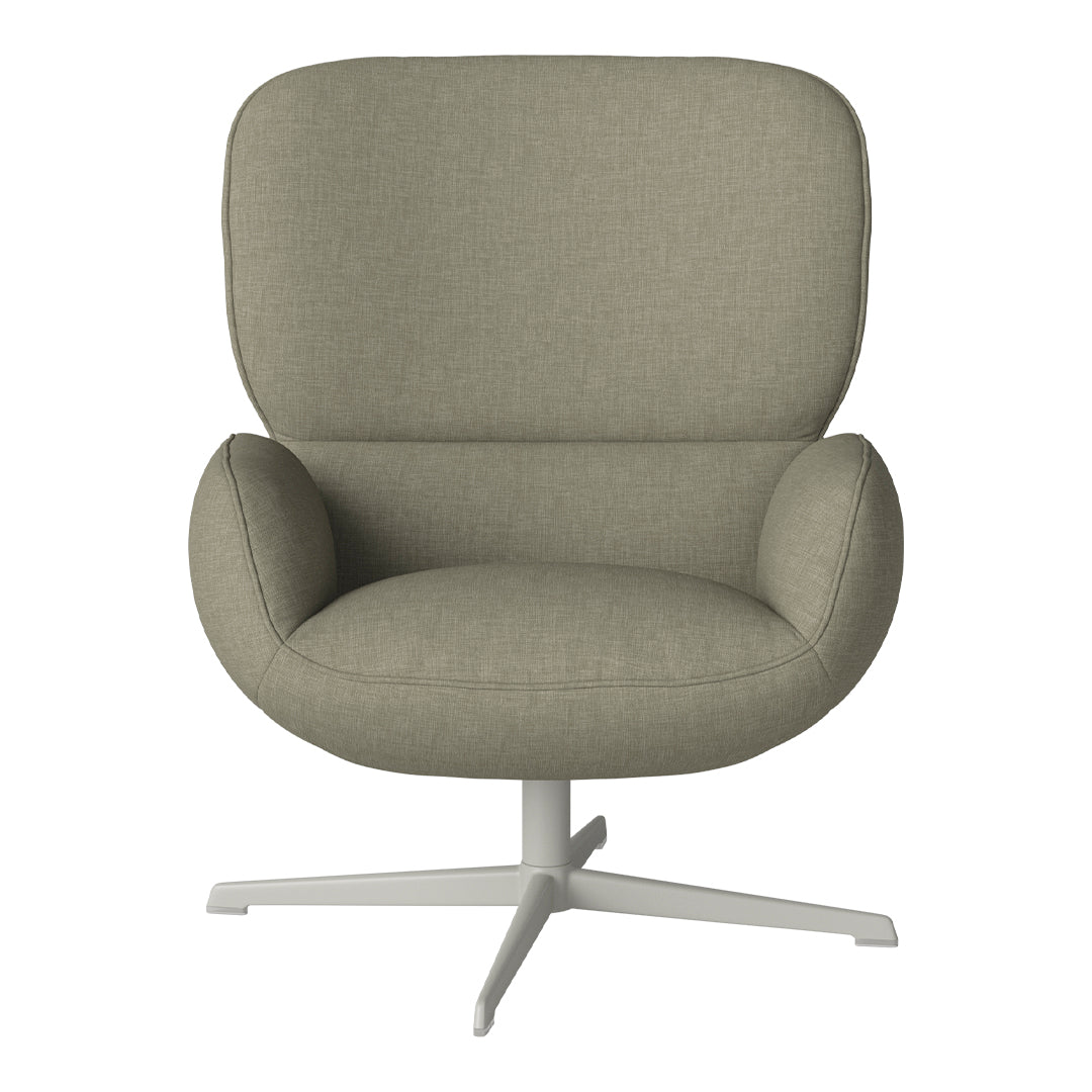 Fauteuil Ripon - Piètement 4 branches - Acier laqué gris
