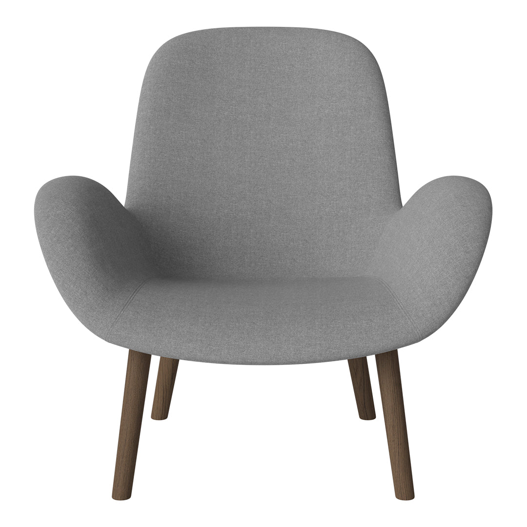 Fauteuil Seed Lounge - Rembourré - Base en chêne huilé, foncé