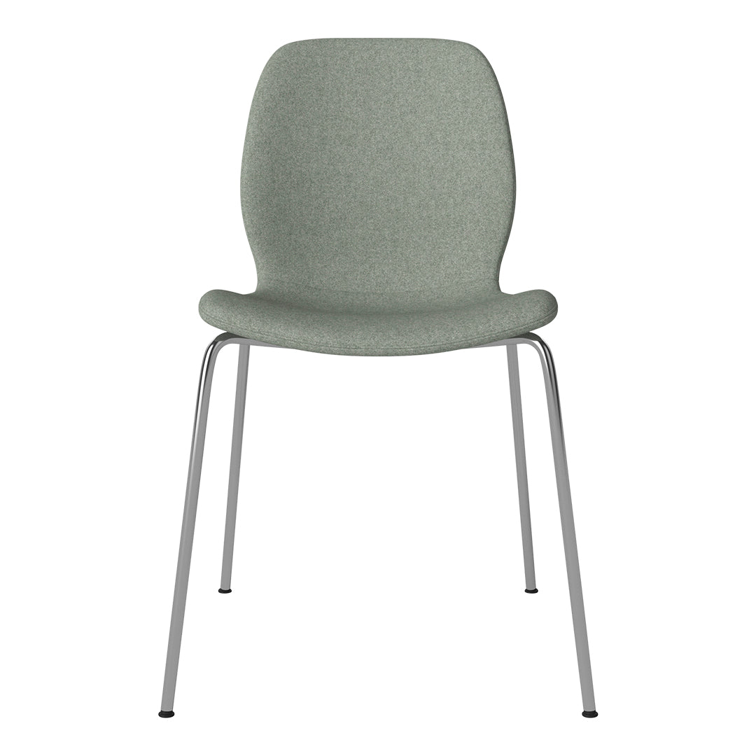 Chaise de salle à manger Seed - Rembourrée - Base chromée