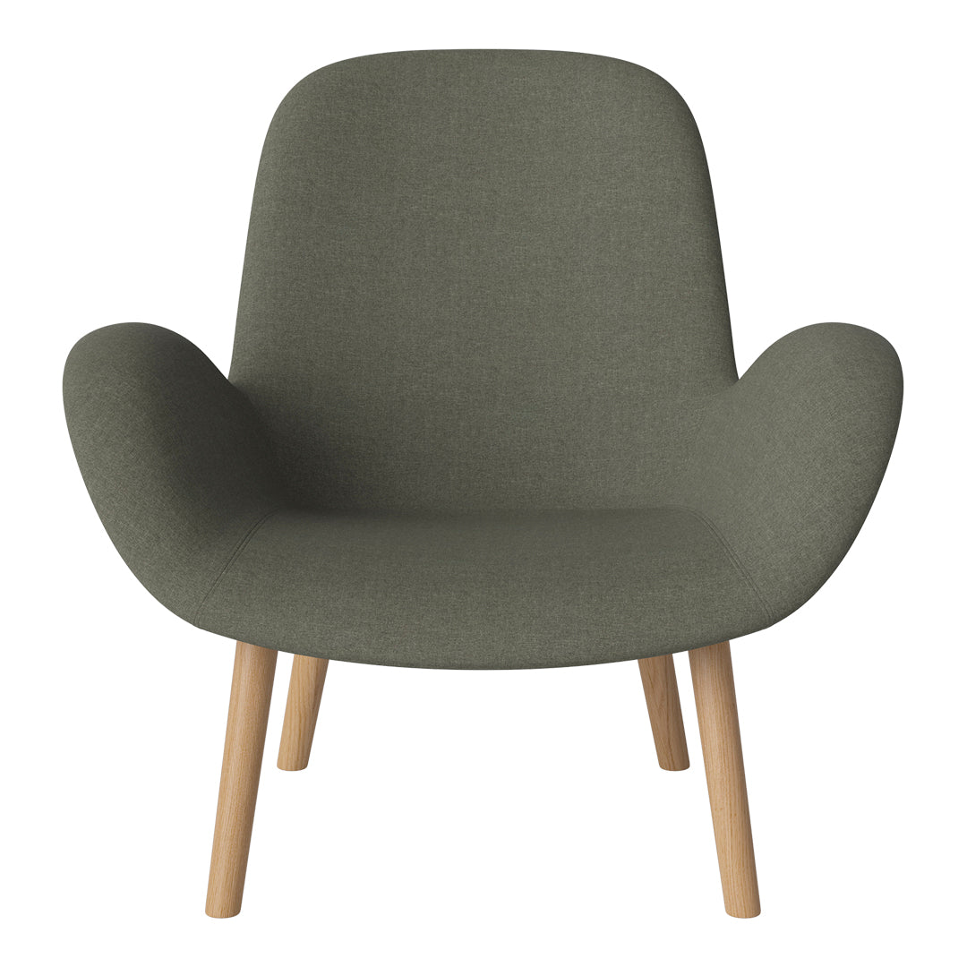 Fauteuil Seed Lounge - Rembourré - Piètement en chêne huilé