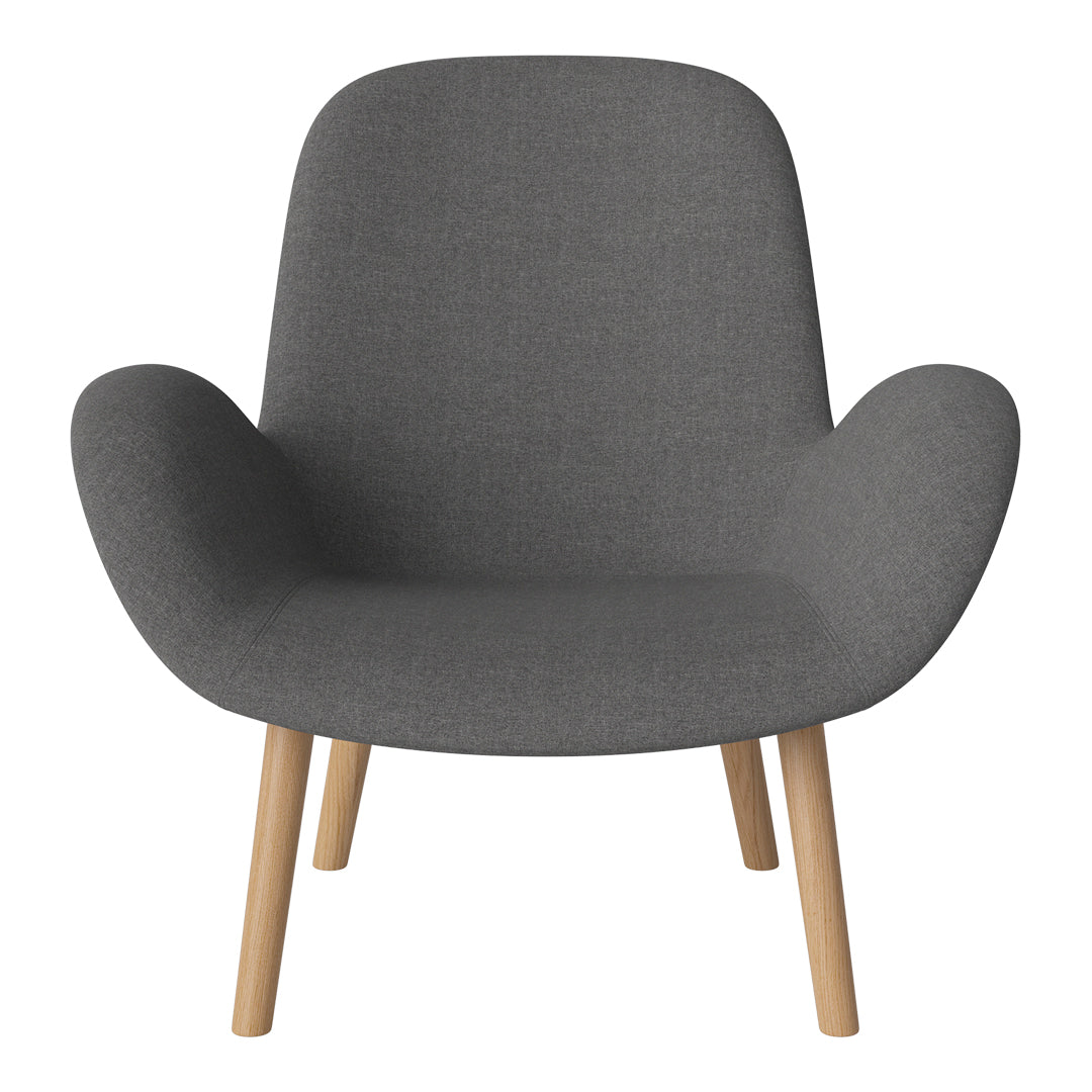 Fauteuil Seed Lounge - Rembourré - Piètement en chêne huilé