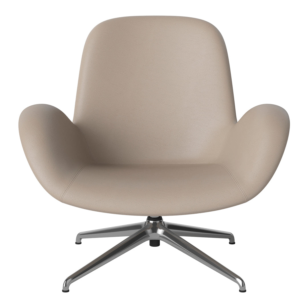 Fauteuil Seed Lounge - Rembourré - Piètement 4 branches - Chrome