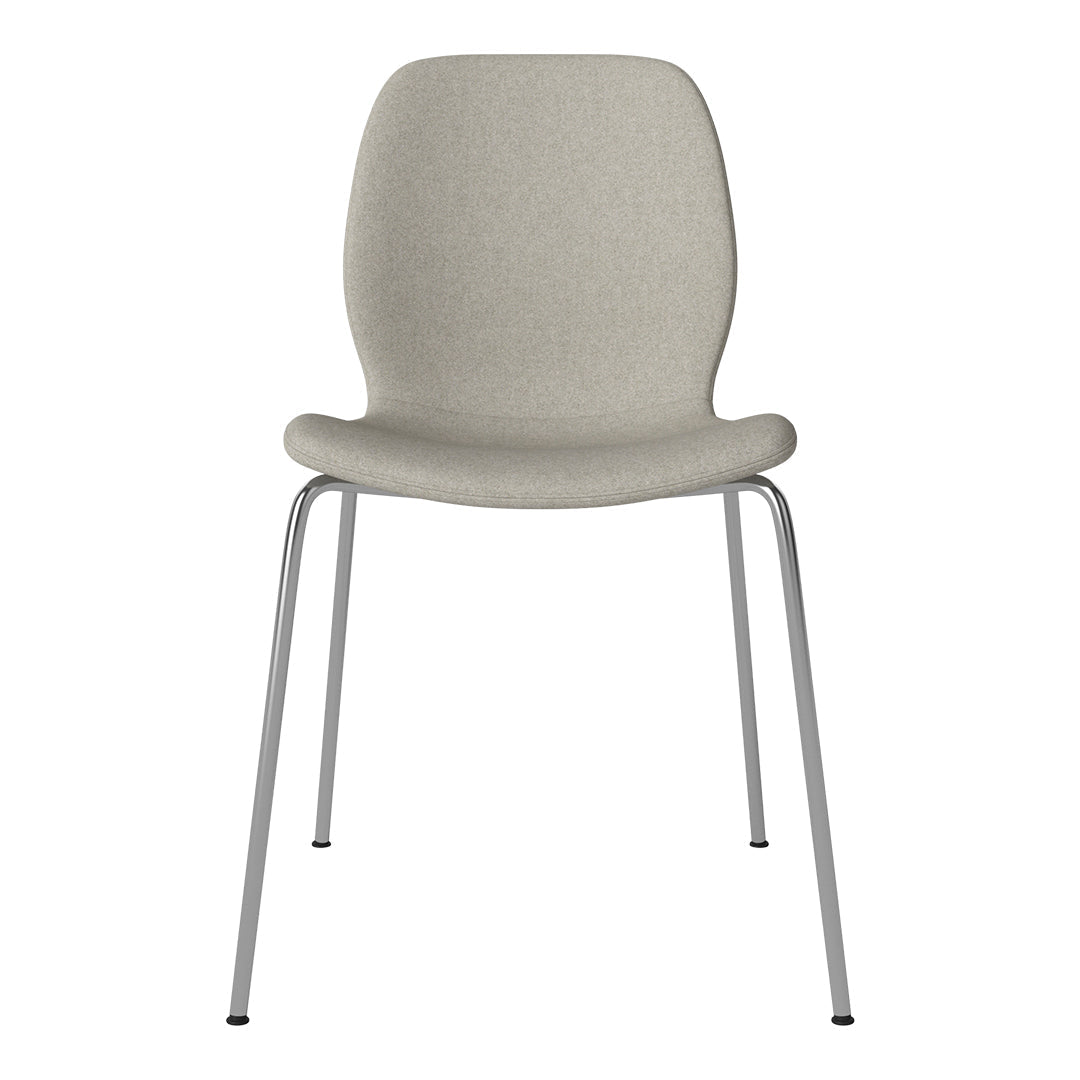 Chaise de salle à manger Seed - Rembourrée - Base chromée