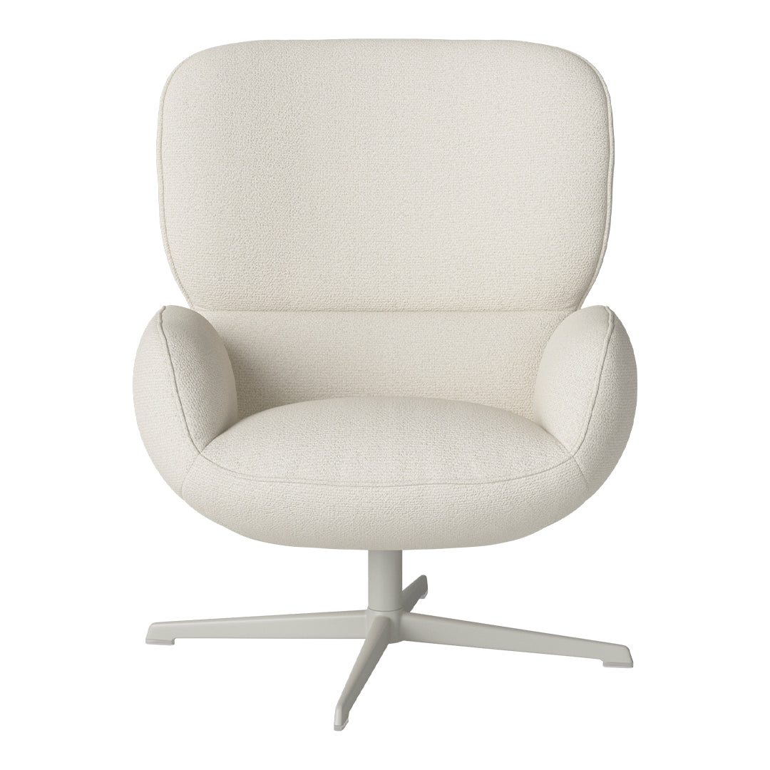 Fauteuil Ripon - Piètement 4 branches - Acier laqué gris