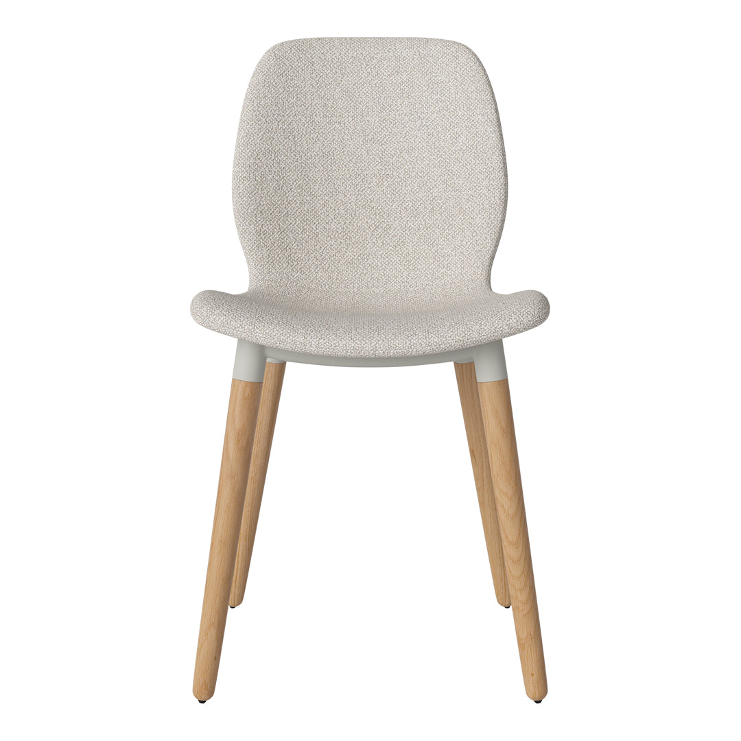 Chaise de salle à manger Seed - Rembourrée - Base en chêne huilé