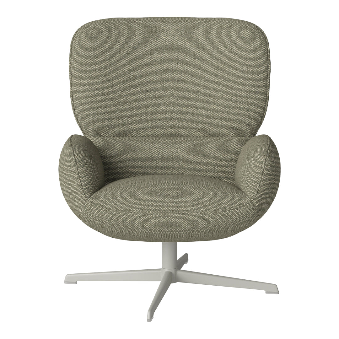 Fauteuil Ripon - Piètement 4 branches - Acier laqué gris