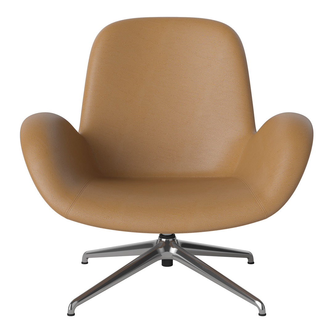 Fauteuil Seed Lounge - Rembourré - Piètement 4 branches - Chrome