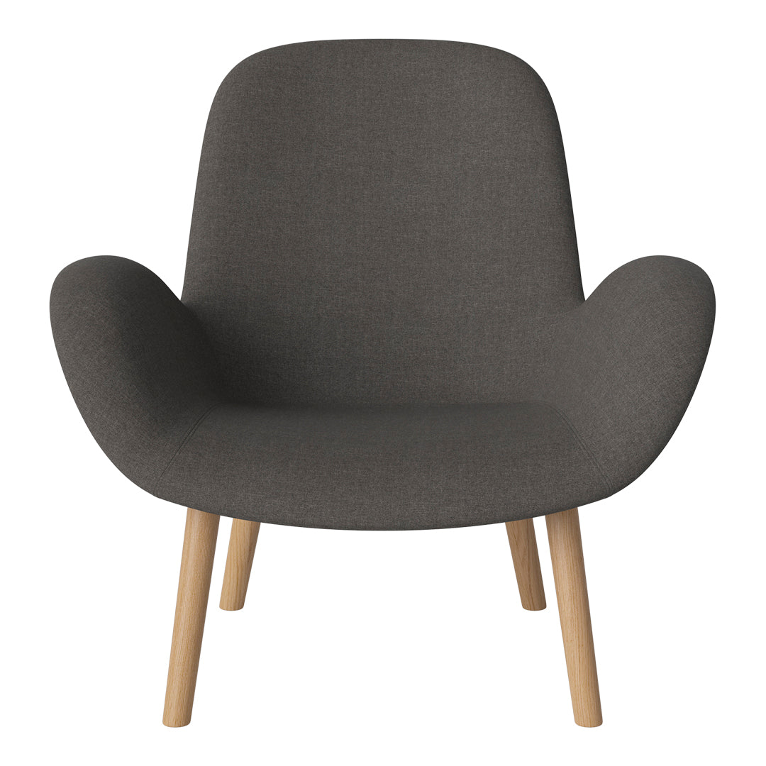 Fauteuil Seed Lounge - Rembourré - Piètement en chêne huilé