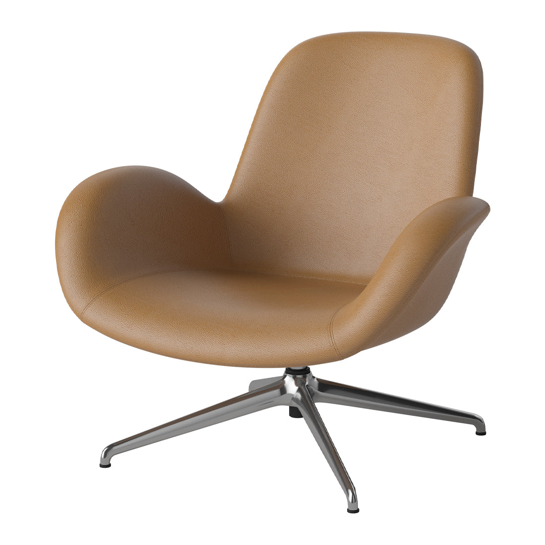 Fauteuil Seed Lounge - Rembourré - Piètement 4 branches - Chrome