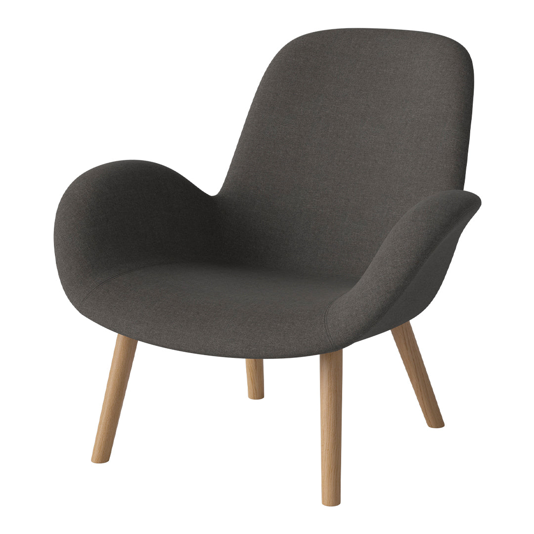 Fauteuil Seed Lounge - Rembourré - Piètement en chêne huilé