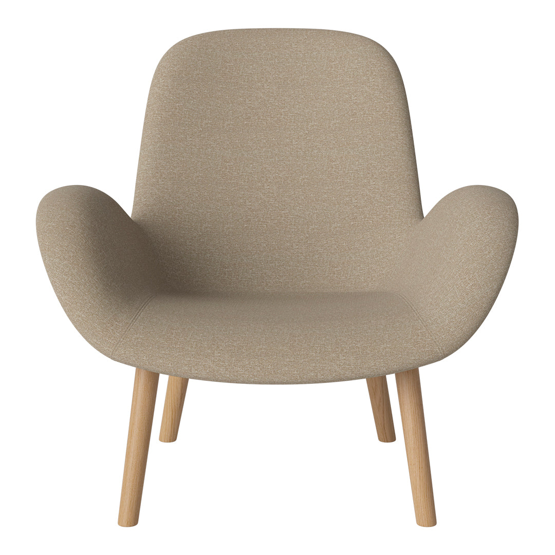 Fauteuil Seed Lounge - Rembourré - Piètement en chêne huilé