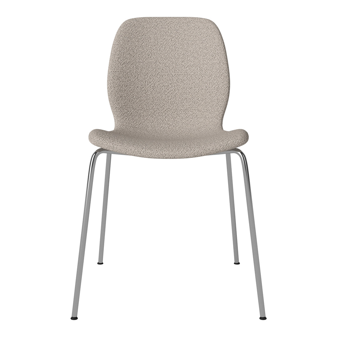 Chaise de salle à manger Seed - Rembourrée - Base chromée