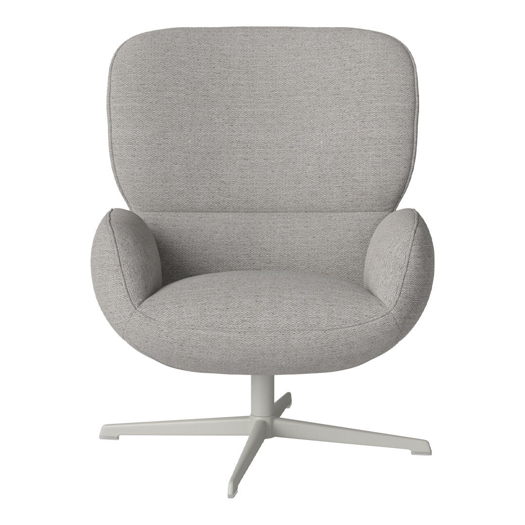 Fauteuil Ripon - Piètement 4 branches - Acier laqué gris