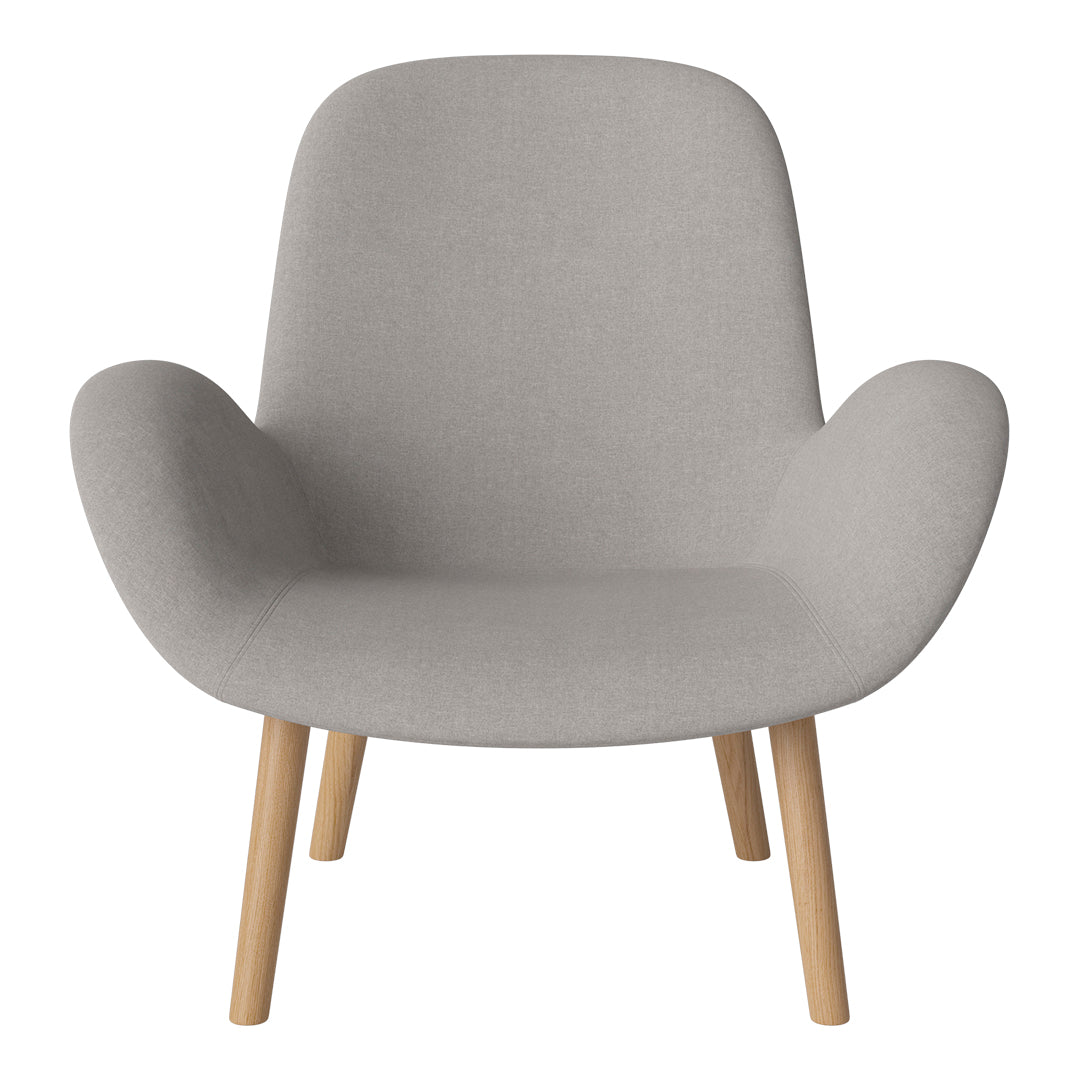 Fauteuil Seed Lounge - Rembourré - Piètement en chêne huilé
