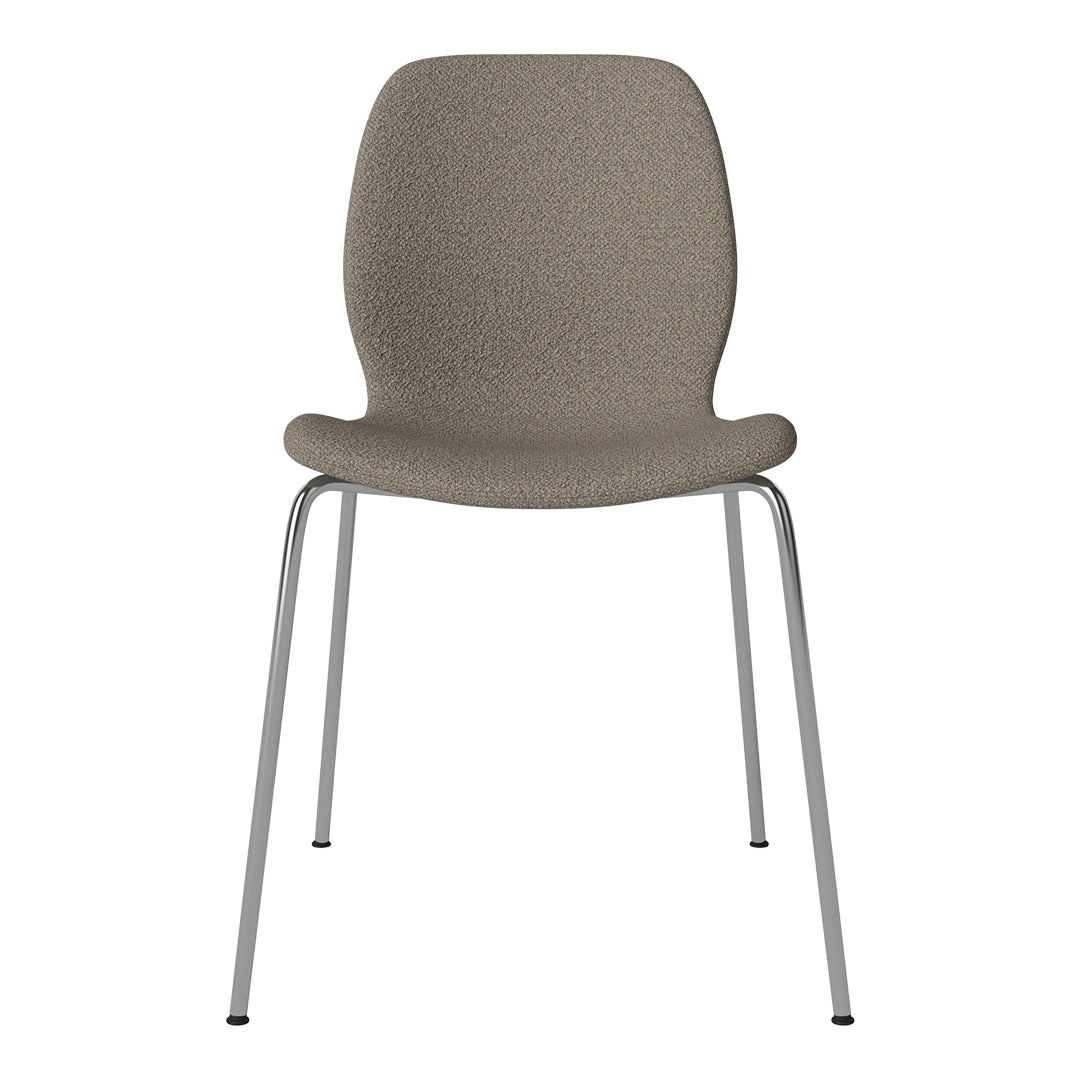 Chaise de salle à manger Seed - Rembourrée - Base chromée