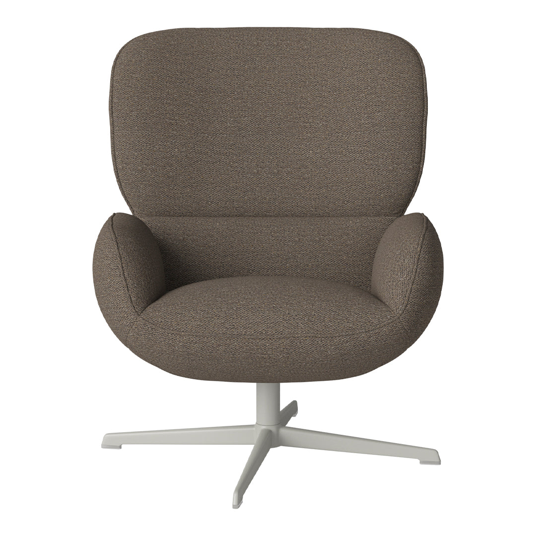 Fauteuil Ripon - Piètement 4 branches - Acier laqué gris