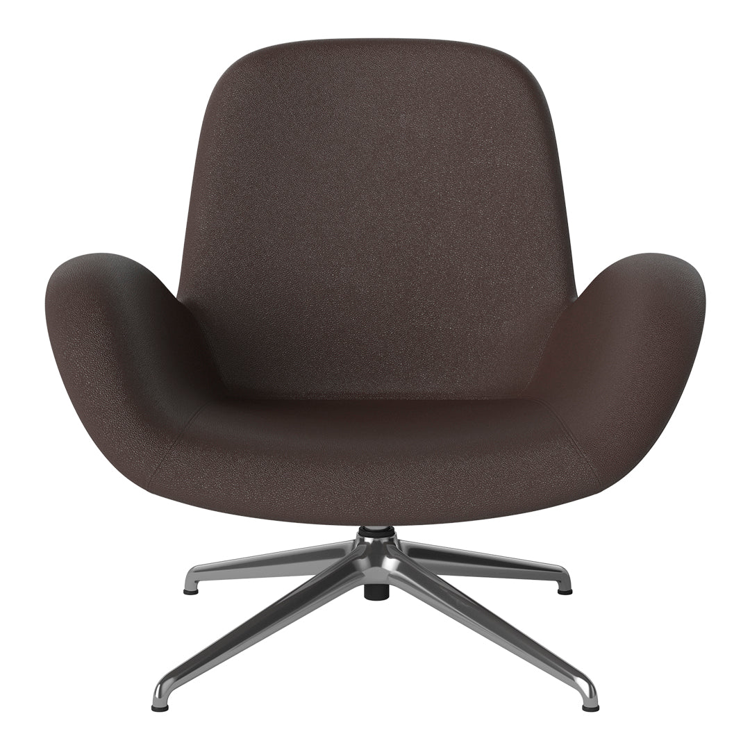 Fauteuil Seed Lounge - Rembourré - Piètement 4 branches - Chrome