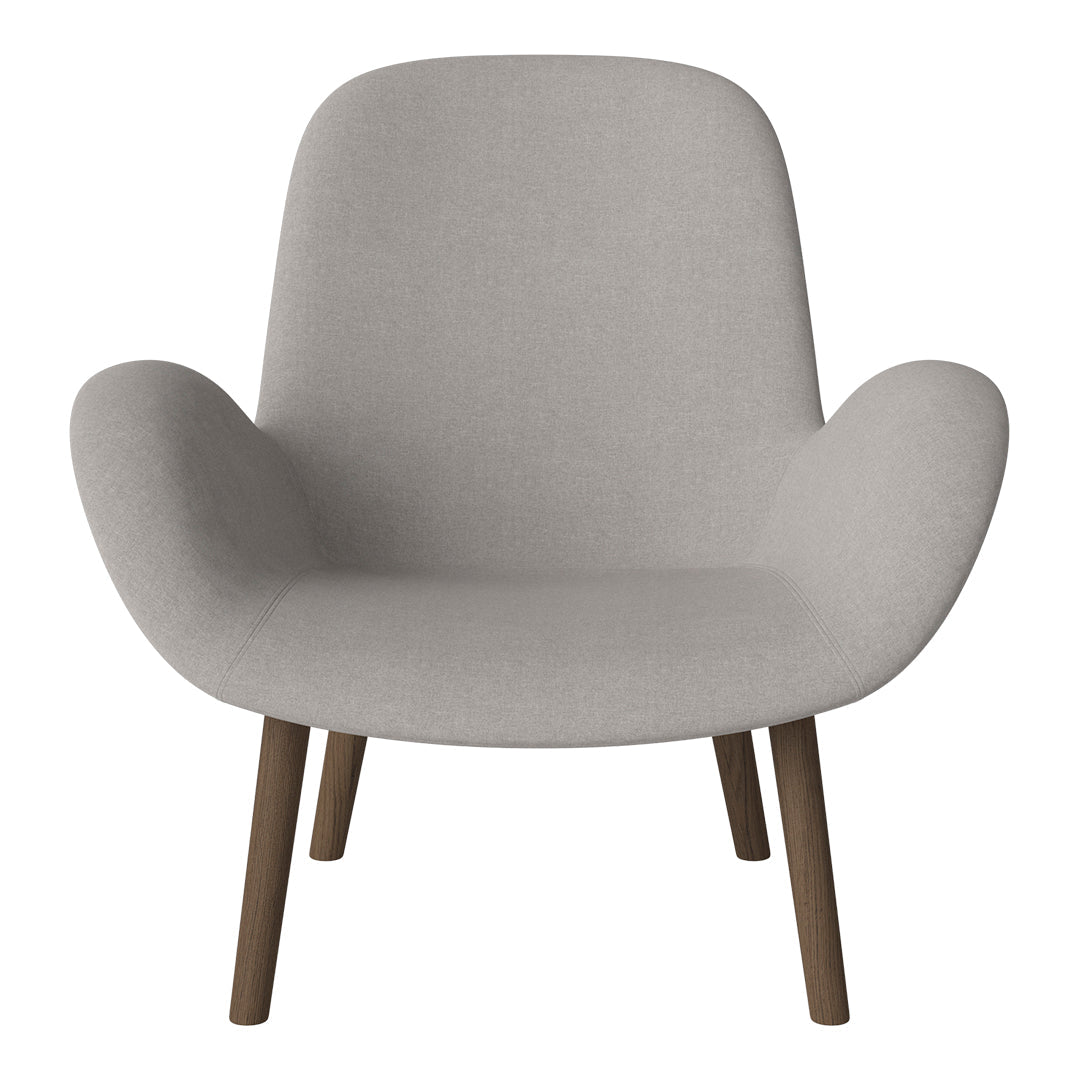 Fauteuil Seed Lounge - Rembourré - Base en chêne huilé, foncé