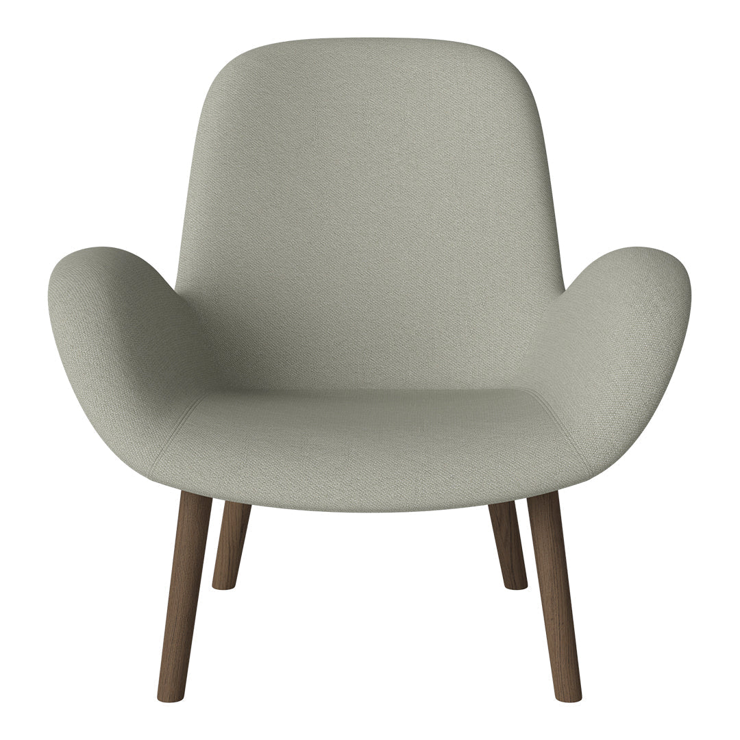 Fauteuil Seed Lounge - Rembourré - Base en chêne huilé, foncé