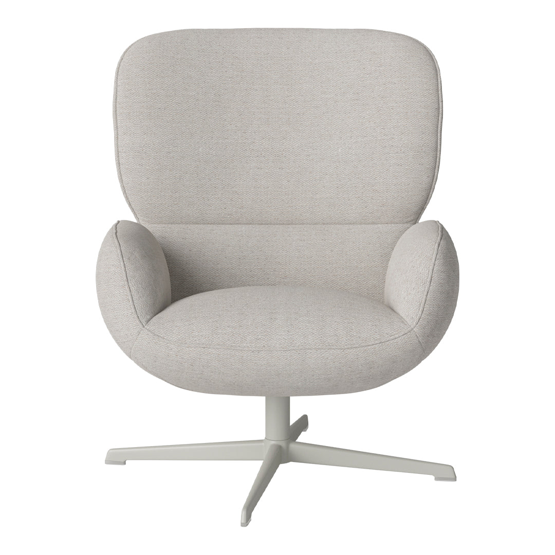 Fauteuil Ripon - Piètement 4 branches - Acier laqué gris