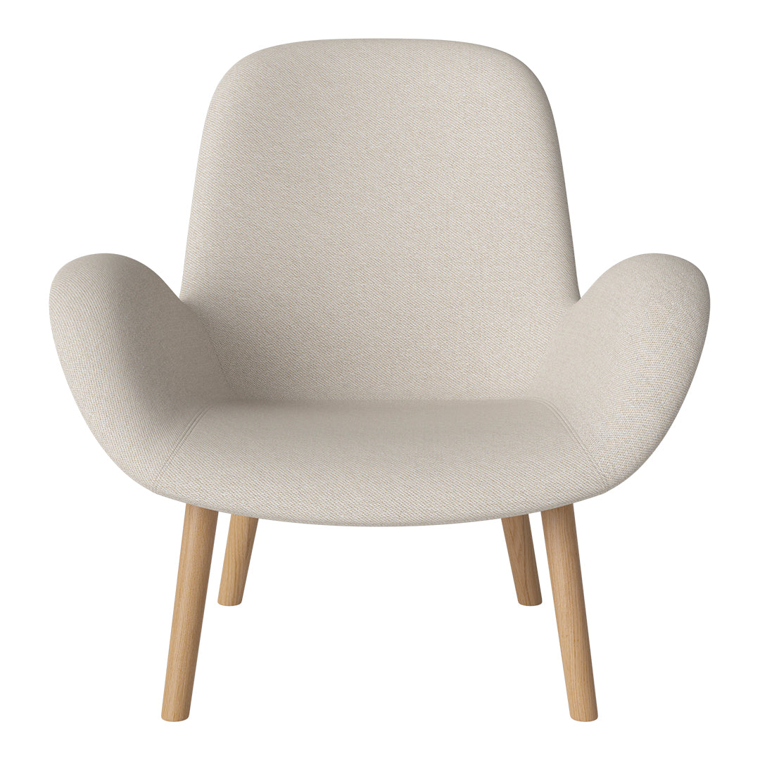 Fauteuil Seed Lounge - Rembourré - Piètement en chêne huilé