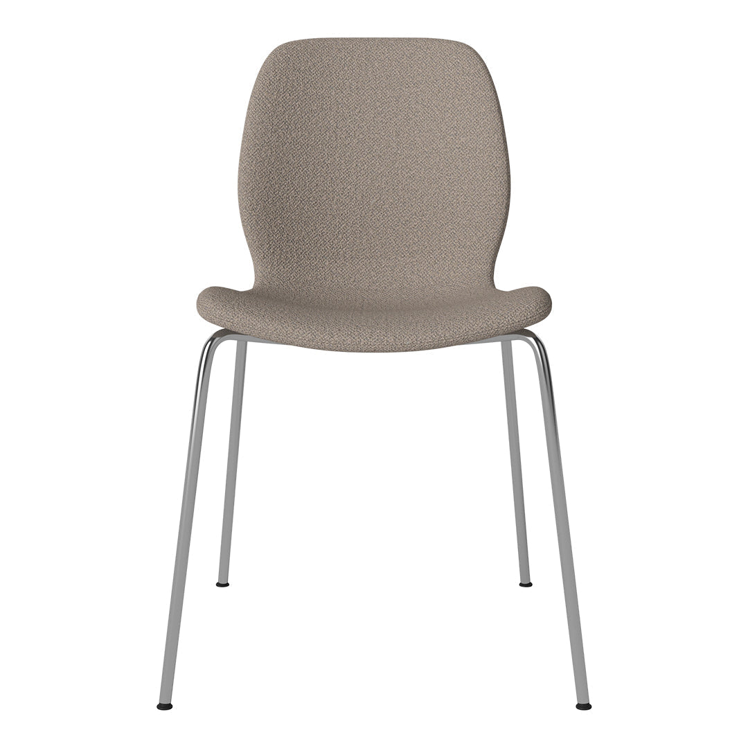 Chaise de salle à manger Seed - Rembourrée - Base chromée