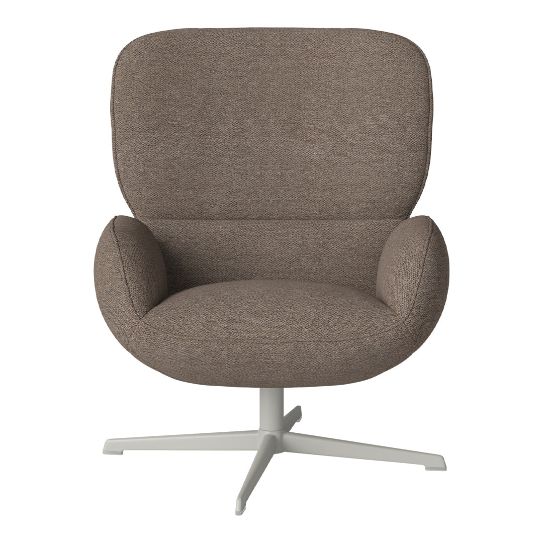 Fauteuil Ripon - Piètement 4 branches - Acier laqué gris