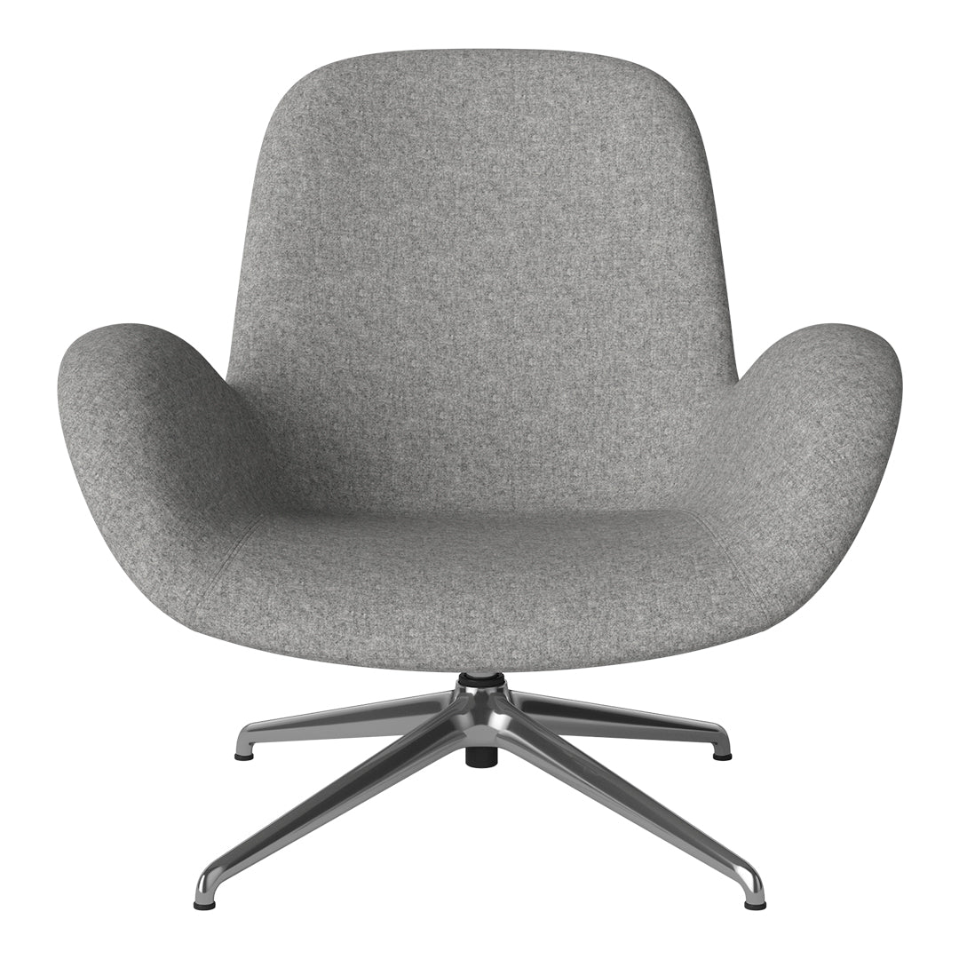 Fauteuil Seed Lounge - Rembourré - Piètement 4 branches - Chrome